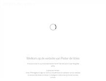 Tablet Screenshot of pieterdevries.com